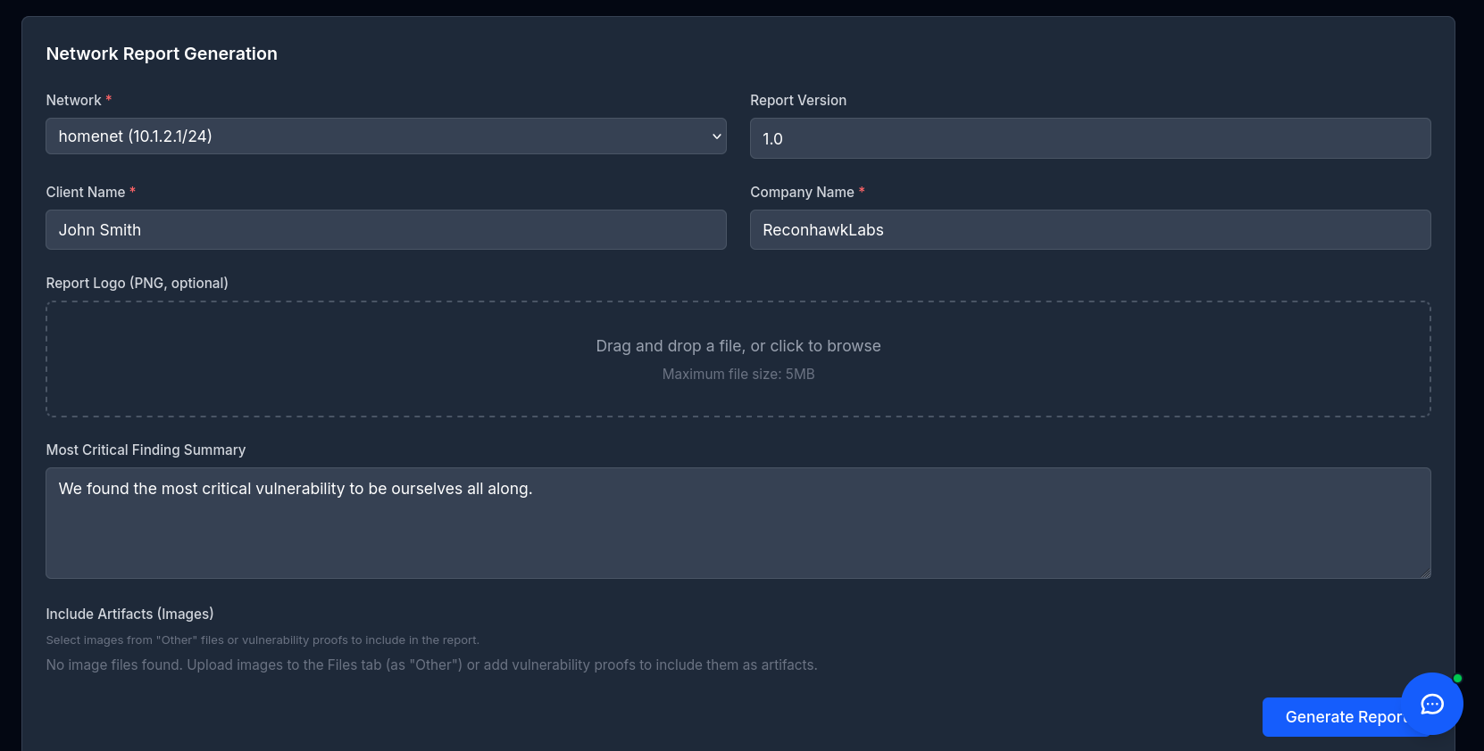 Hawkra professional report generation with DOCX templates, risk scoring, and evidence attachments